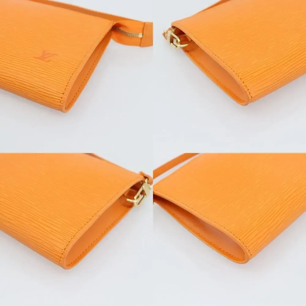 Louis Vuitton Epi Pochette Accessoires Pouch Orange